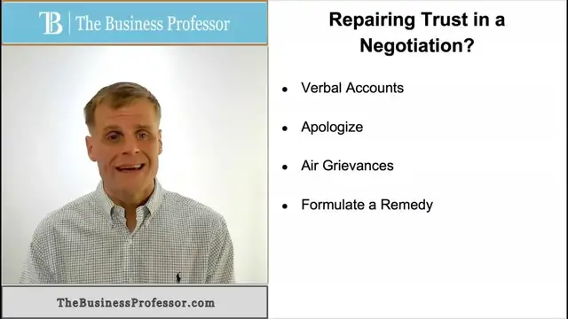 'Video thumbnail for Repairing Trust in a Negotiation'