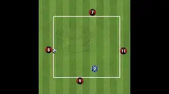 'Video thumbnail for Possession Soccer Drills - 4v1 possession rondo'