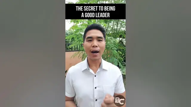 'Video thumbnail for The secret to being a good leader'