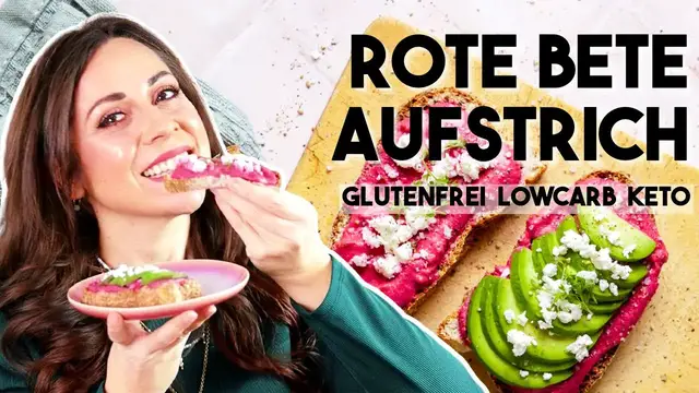 'Video thumbnail for Rote Bete Feta Brotaufstrich - fertig in weniger als 10 Minuten und nur 2 Zutaten!'