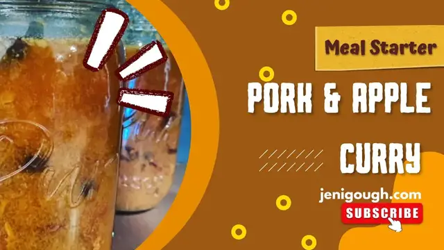'Video thumbnail for Pork & Apple Curry Meal Starter // Pressure Canning // Jeni Gough'