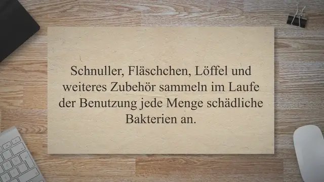 'Video thumbnail for Vaporisator für Babysachen'