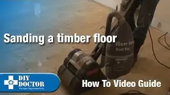 'Video thumbnail for Sanding a timber floor part one - Using a drum sander'