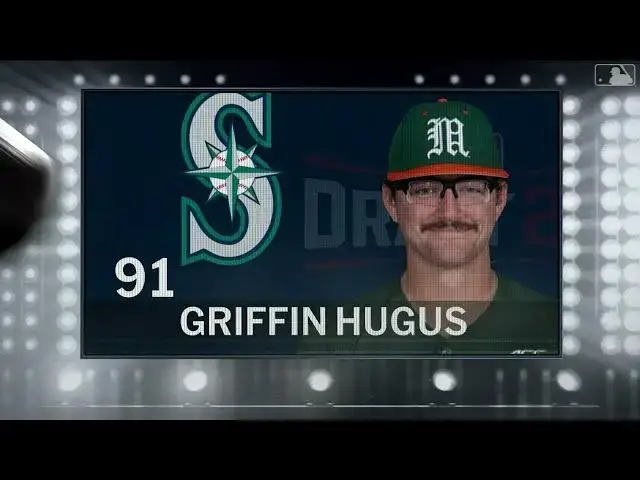 'Video thumbnail for Seattle Mariners Select Griffin Hugus with No. 91 Pick in 2025 MLB Draft!'