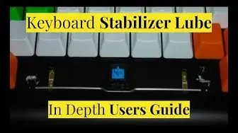 'Video thumbnail for How to Lube a Mechanical Keyboard Stabilizer'