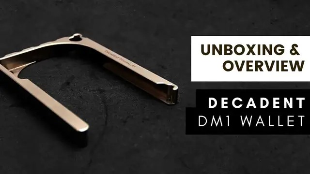 'Video thumbnail for Decadent DM1 Aluminum Wallet [Unboxing & Overview]'