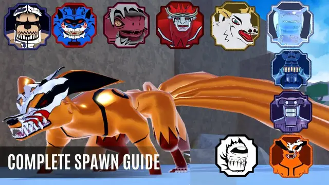 'Video thumbnail for ALL GEN 3 Tailed spirit/beast spawn location - Shindo Life'