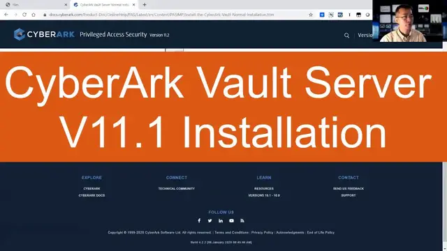 'Video thumbnail for Install CyberArk Vault Server v11.1'