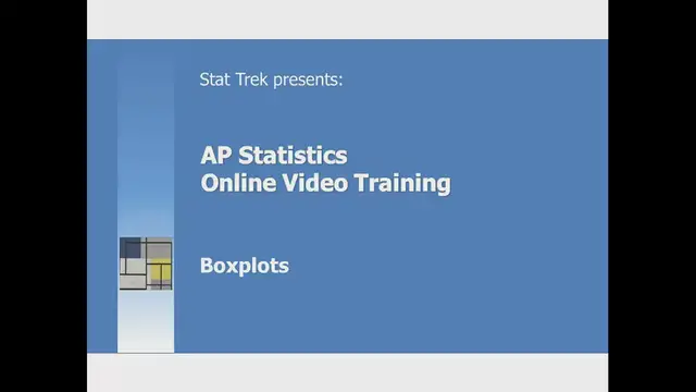 'Video thumbnail for AP Statistics: What is a boxplot?'