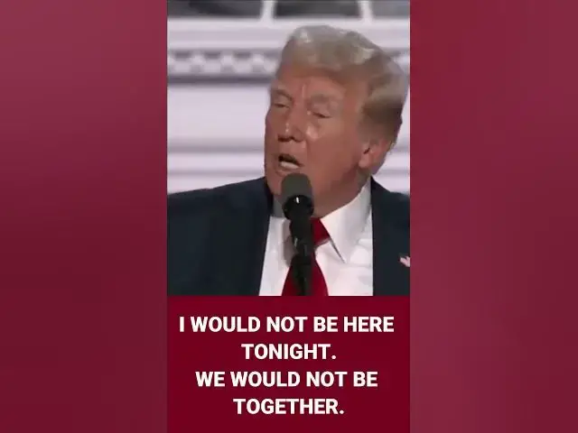 'Video thumbnail for Trump Giving God Glory For His Deliverance'