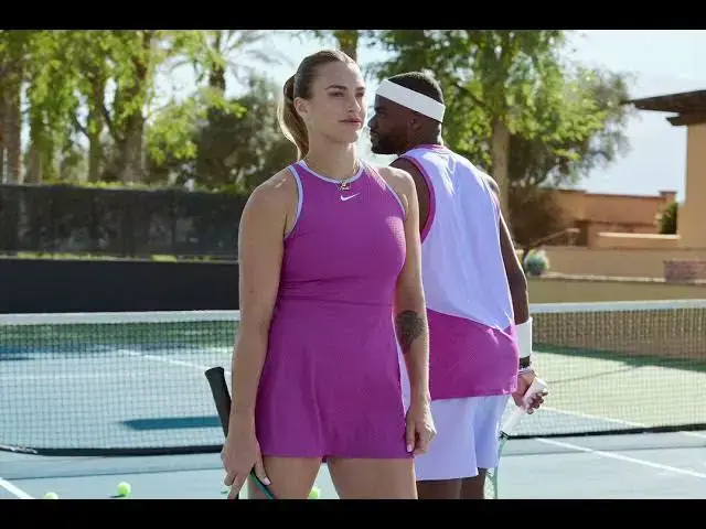 'Video thumbnail for Aryna Sabalenka in new Nike dress for the 2024 US Open'