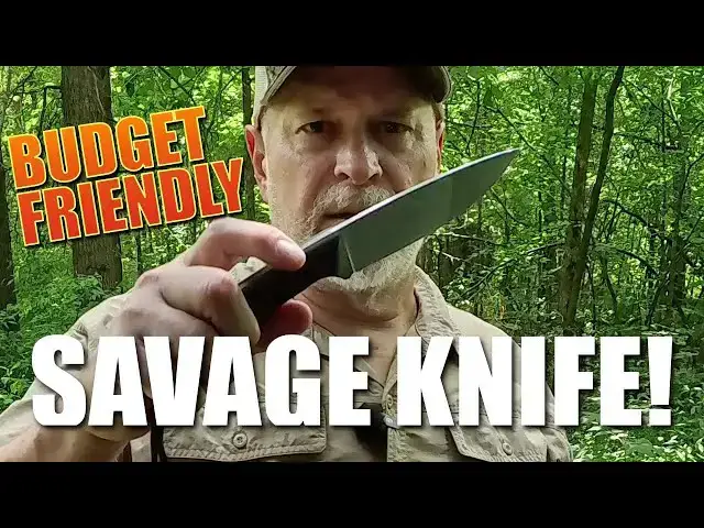 'Video thumbnail for Affordable Bushcraft Survival Knife Under $50 | BPS Knives Savage Review'