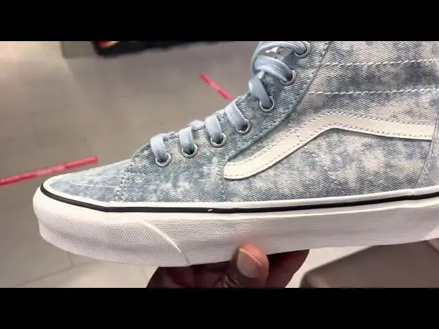 'Video thumbnail for Quick look At The Vans Sk8 Hi Denim Destroy & Buy It Now'