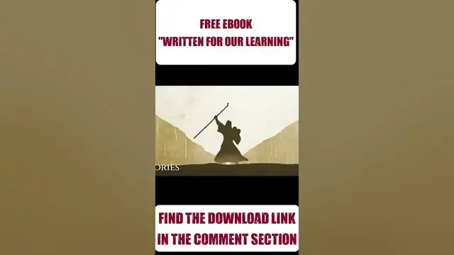 'Video thumbnail for FREE eBook Download: "Written for our learning"'