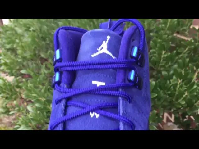 'Video thumbnail for Air Jordan 12 Retro  Suede Deep Royal Blue Quick Look'