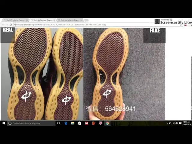 'Video thumbnail for Fake Air Foamposite One Maroon Gum Spotted: Quick Tips To Avoid Them'