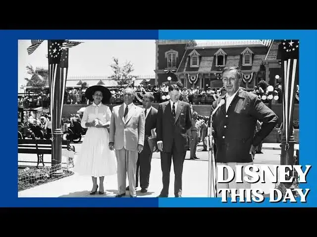 'Video thumbnail for Disneyland Opening Day | DISNEY THIS DAY | July 17, 1955'