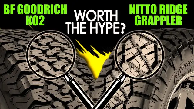 'Video thumbnail for Nitto Ridge Grappler vs BF Goodrich KO2 T/A All-Terrain'