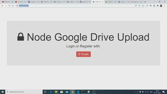 'Video thumbnail for Node.js Express Google Drive API Upload File Using Google Apis Client Library Full Project'