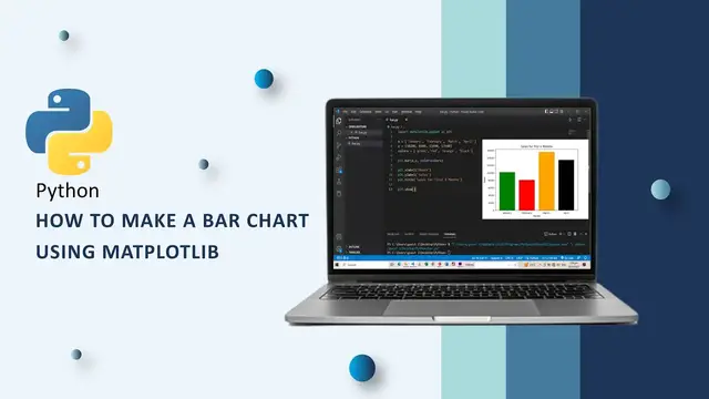 'Video thumbnail for How to make a Bar chart with Python Matplotlib'