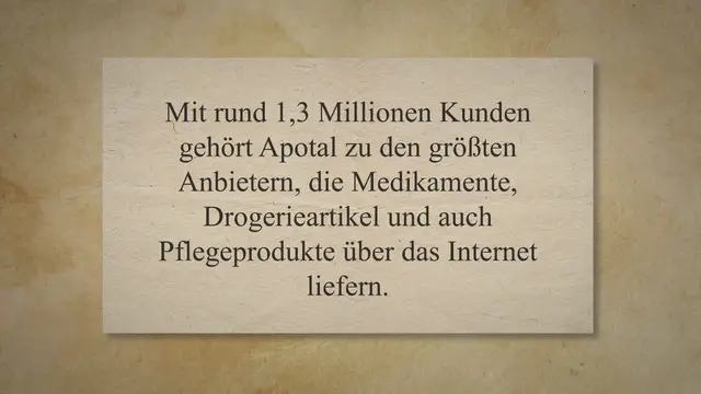 'Video thumbnail for Apotal Erfahrungen - Ist die Online-Apotheke seriös?'