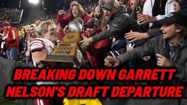 'Video thumbnail for Reacting to Garrett Nelson's NFL draft decision | Nebraska Football recruiting updates'