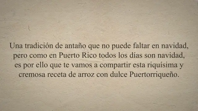 'Video thumbnail for Receta 【ARROZ CON DULCE BORICUA 】¡Original!'
