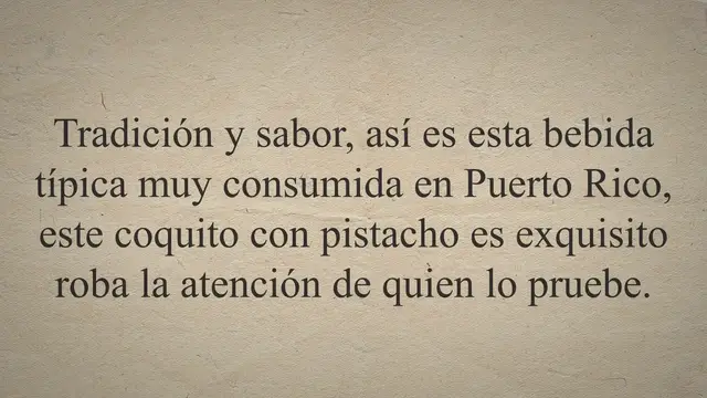 'Video thumbnail for Receta 《Coquito de pistacho》 de Puerto Rico.'