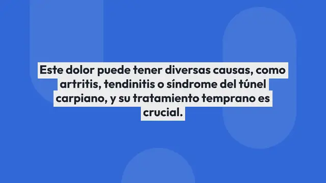 'Video thumbnail for Si te duelen las articulaciones de las manos, esto puede indicar sobre tu salud'