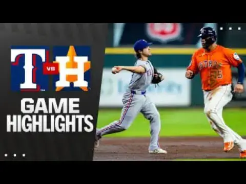 'Video thumbnail for Texas Rangers at Houston Astros Full-Game Highlights! | 07/11/2025'