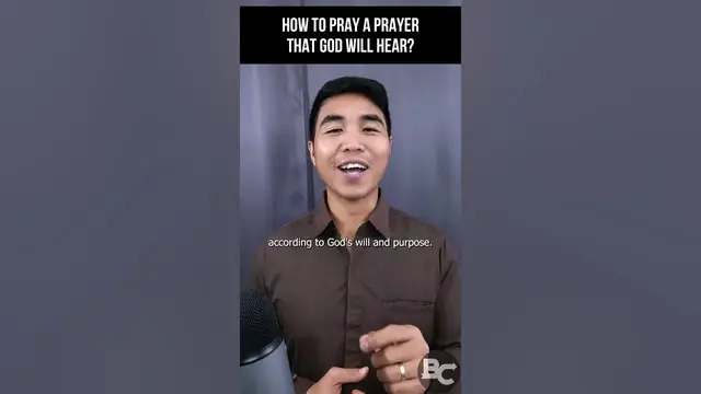 'Video thumbnail for How to pray a prayer that God will hear?'