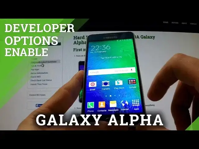 'Video thumbnail for Developer Options Samsung Galaxy Alpha - how to enter'