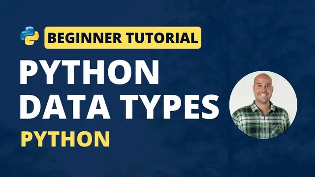'Video thumbnail for Python Data Types (Python Beginner Tutorial)'