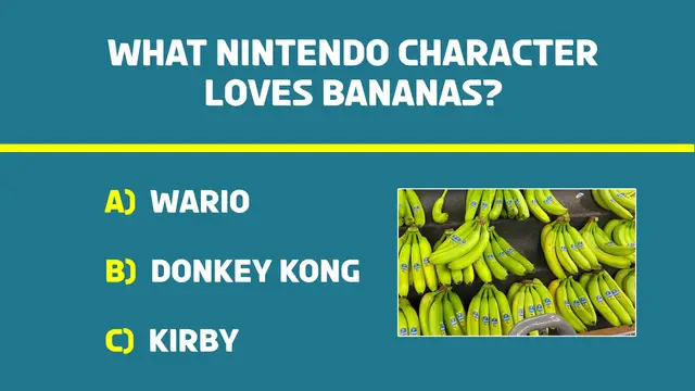 'Video thumbnail for Quiz: What Nintendo Character Loves Bananas?'