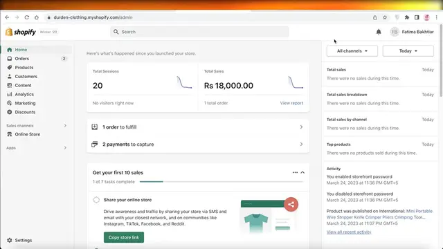 'Video thumbnail for How To Add A Custom Domain On Shopify'