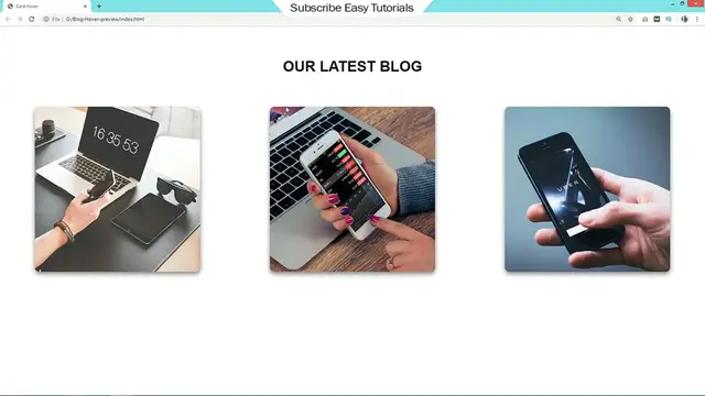 'Video thumbnail for How To Create Image Hover Effect On Website Using HTML CSS'