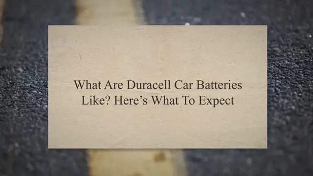 'Video thumbnail for What Are Duracell Car Batteries Like? Here’s What To Expect'