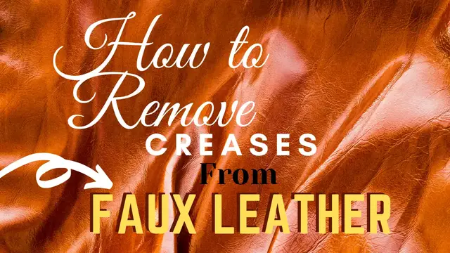 'Video thumbnail for 2 Simple Ways To Remove Creases From Faux Leather'