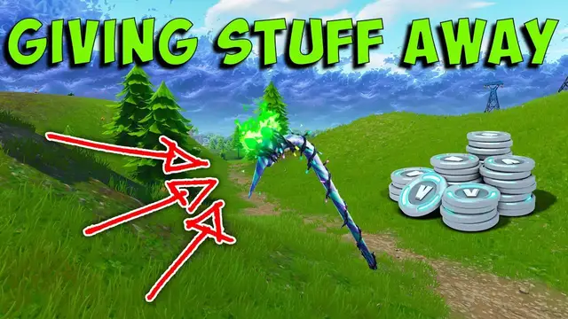 'Video thumbnail for Fortnite Giveaway & Giving Stuff Away to Random People (Emotional)'