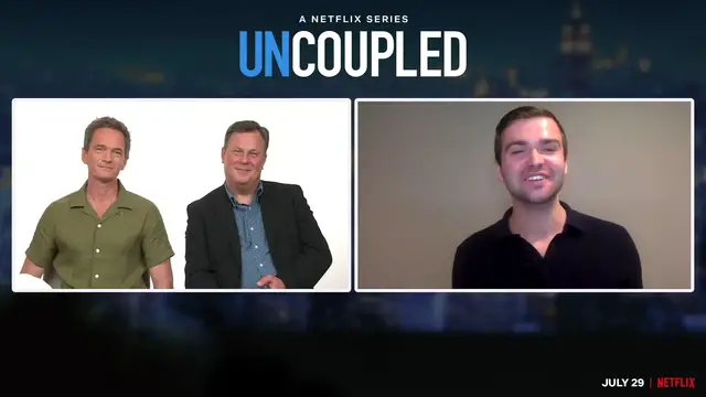 'Video thumbnail for Neil Patrick Harris & Brooks Ashmanskas on Relating to Their UNCOUPLED Characters'