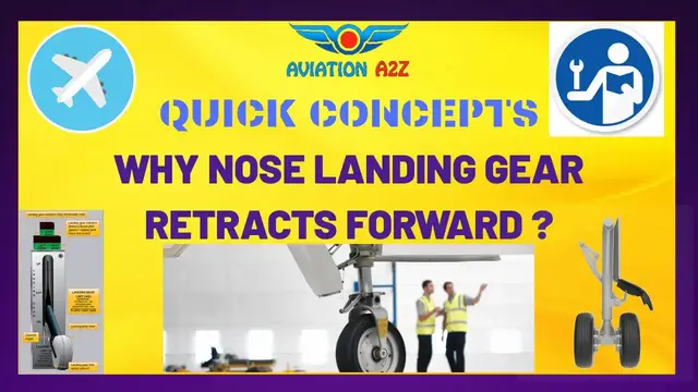 'Video thumbnail for WHY NOSE LANDING GEAR RETRACTS FORWARD INTO FUSELAGE ? | QUICK CONCEPTS | AVIATIONA2Z ©| #AVIATION'