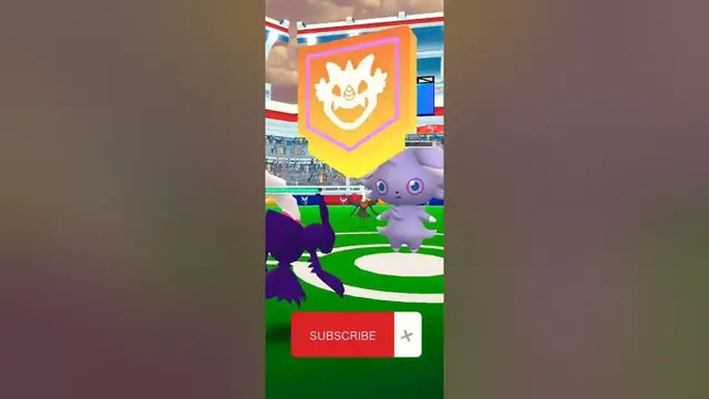'Video thumbnail for OMG!?! YES!! ESPURR SHINY IN A RAID! ✨😻 #shiny #espurr #raid #shorts #pokemongo #cat'