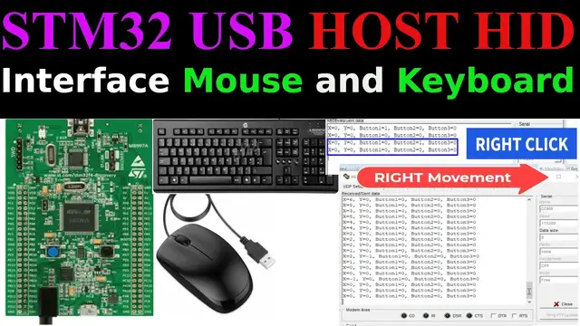 'Video thumbnail for Interface Mouse and Keyboard with STM32 || USB HOST HID || CUBEIDE || HAL'