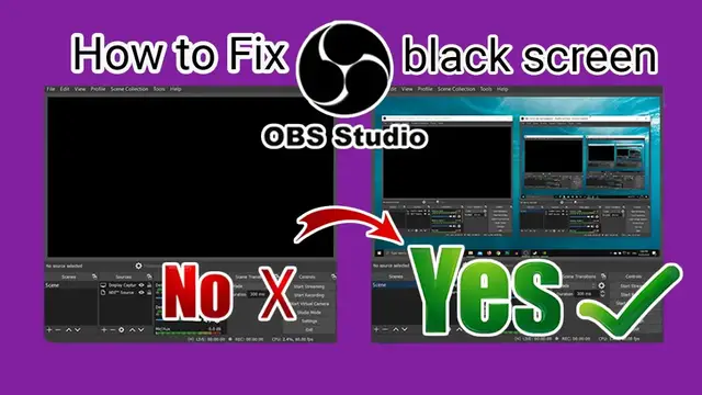 'Video thumbnail for How to fix OBS black screen - 2 methods'