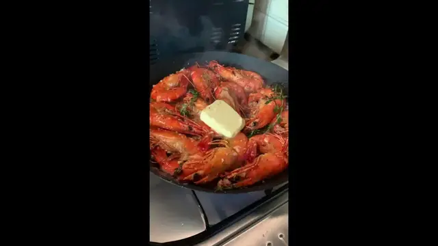 'Video thumbnail for Butter Bacon Prawns'