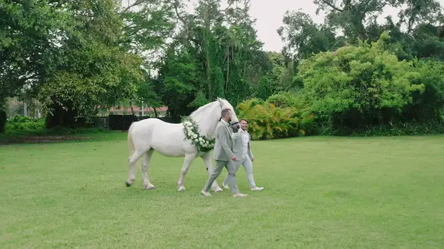 'Video thumbnail for Gay Fairytale Wedding with Glamorous Details'