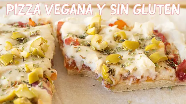 'Video thumbnail for Pizza Vegana y Sin Gluten - UNA PIZZA 100% CASERA Y SALUDABLE - Sin levadura, Sin lactosa'