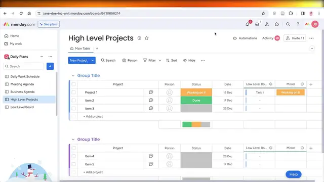 'Video thumbnail for How To Create Low Level & High Level Boards On Monday.com (2024)'