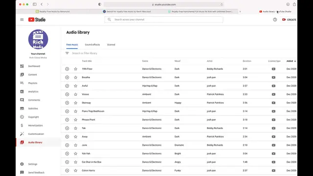 'Video thumbnail for 🎶 YouTube Audio Library  - Royalty FREE Music For Podcasts and Videos'