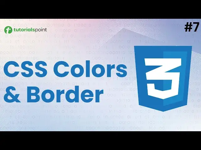'Video thumbnail for CSS Colors, CSS Border | CSS Course for Beginners'